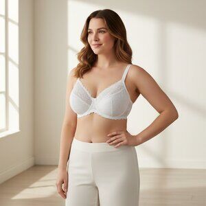 Natori Heavenly Convertible Comfort Lace Contour Underwire Bra White 32G